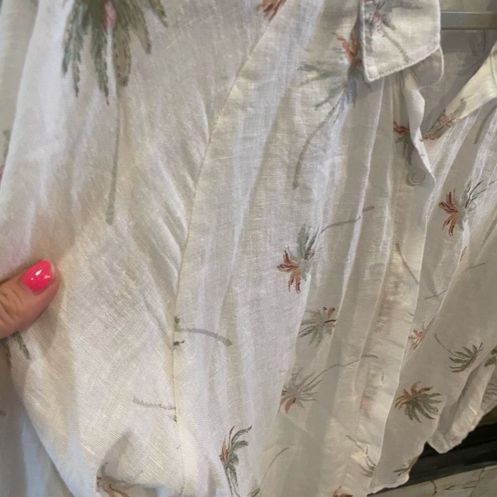 Rails Button Down Palm Trees - image 2